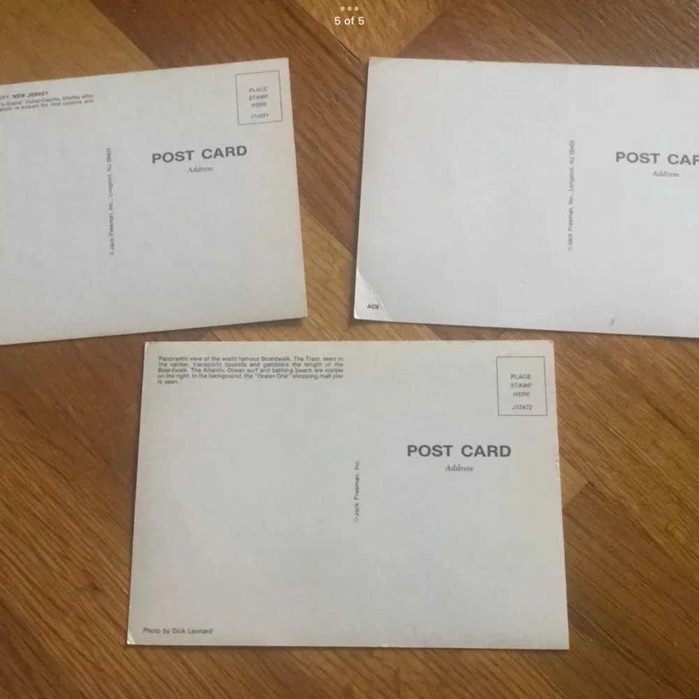 VINTAGE POSTCARDS 3 ATLANTIC CITY BALLY RESORT CASINO BOARDWALK POST CARDS NJ